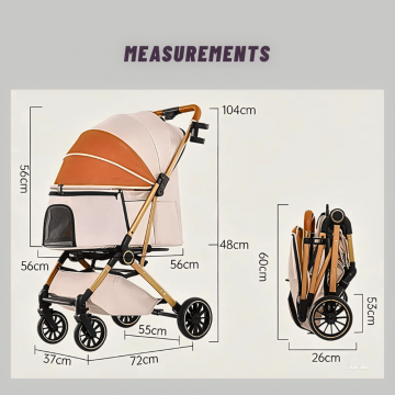 Rubeku Pet Stroller (X5-2) Khaki